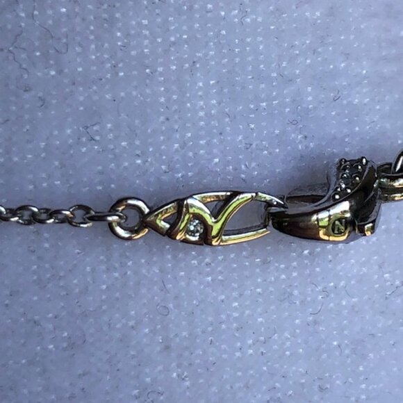 N Hallmark Silver CZ Teardrop Cluster Infinity Necklace - Picture 7 of 16